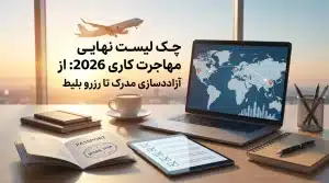 چک لیست نهایی مهاجرت کاری 2026