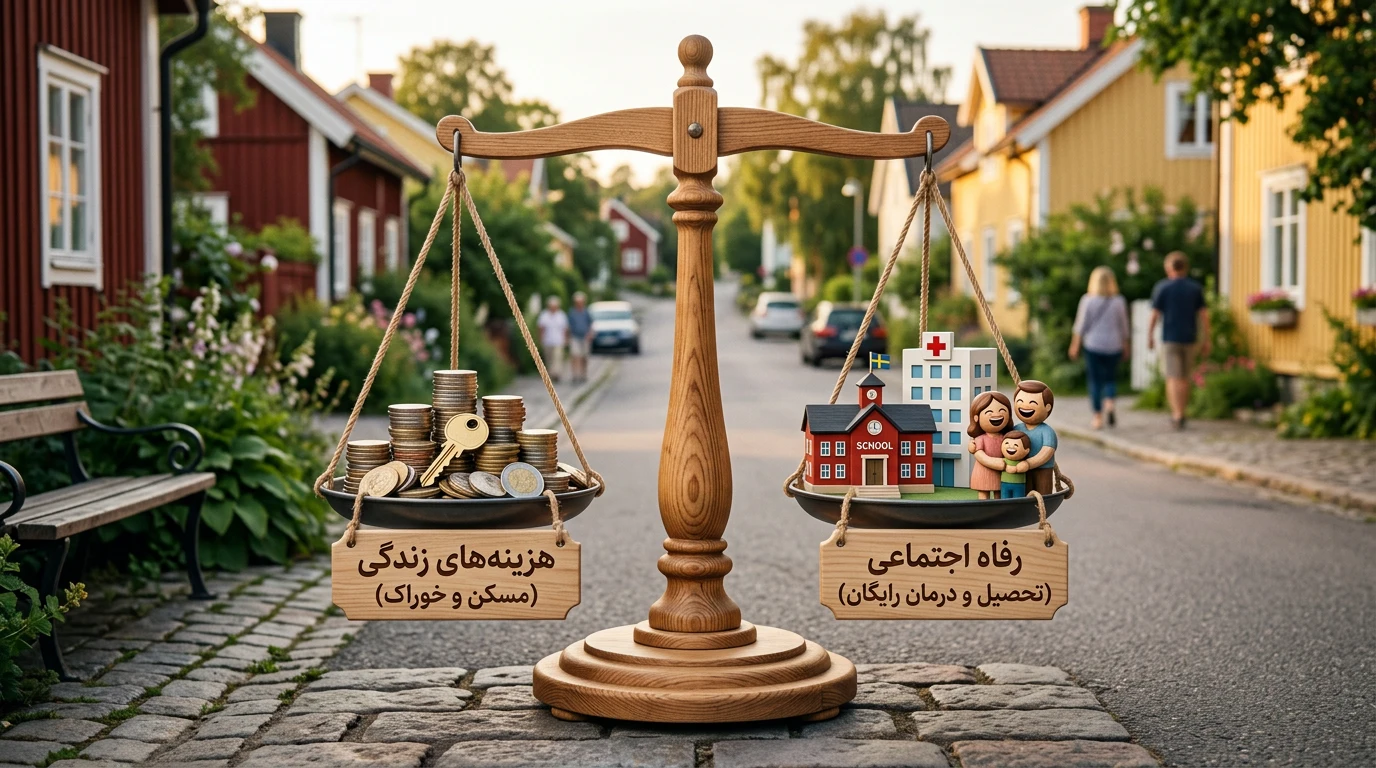 هزینه های زندگی، مسکن و رفاه اجتماعی در سوئد